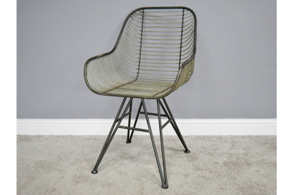 Rustic Metallic Armchair