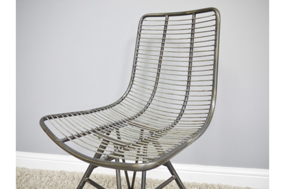 Rustic Metallic Chair