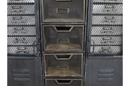 Rustic Industrial Storage Cabinet