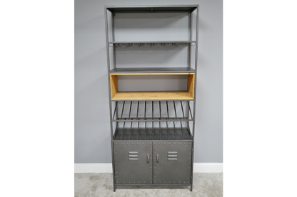 Retro Industrial Wine Cabinet
