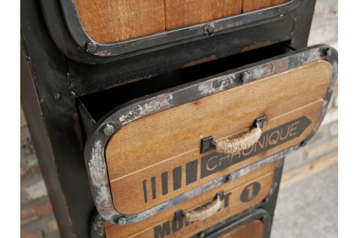 Industrial 4 Door Cabinet