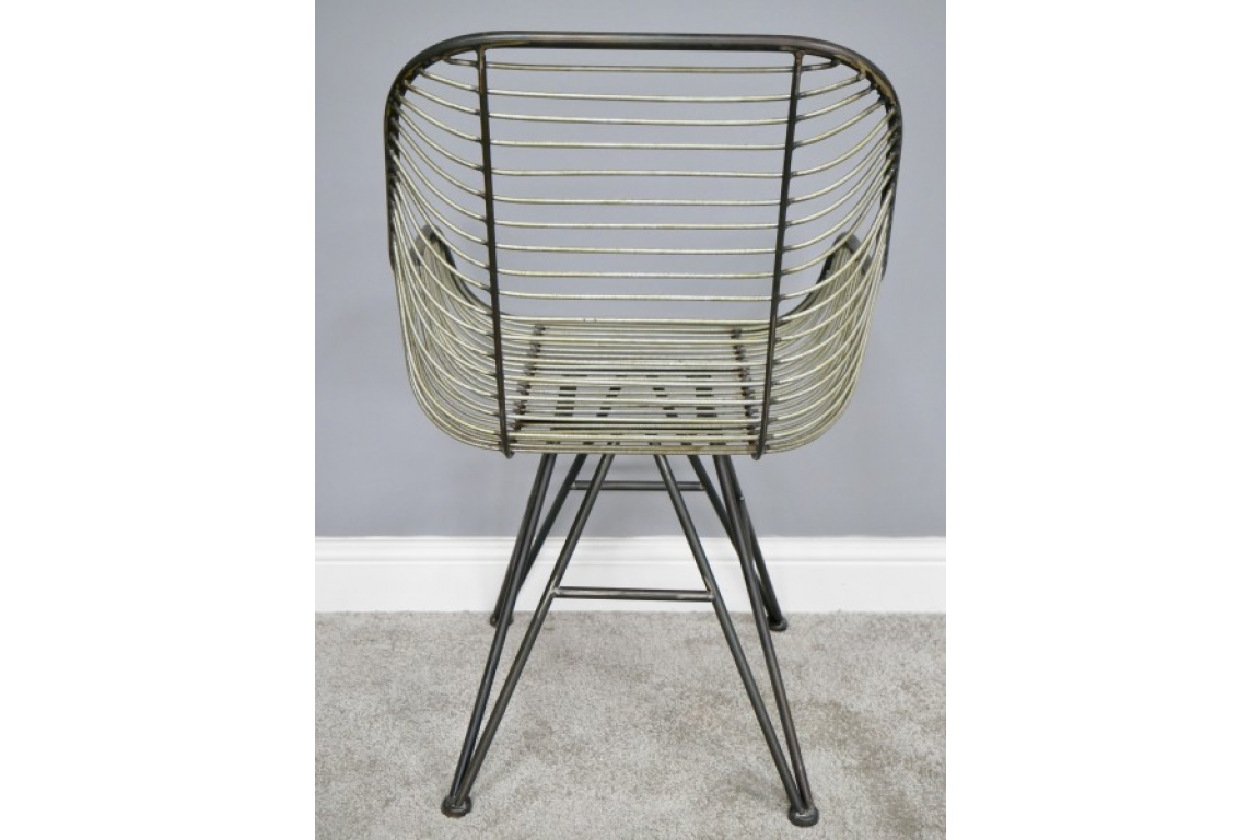 Rustic Metallic Armchair
