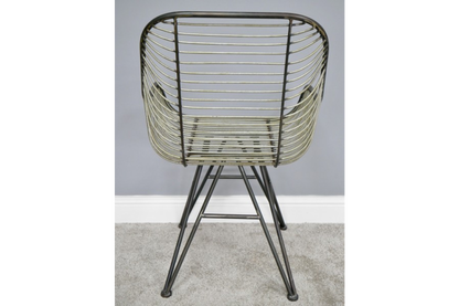 Rustic Metallic Armchair