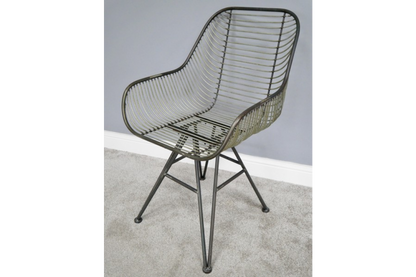 Rustic Metallic Armchair