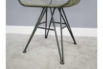 Rustic Metallic Armchair