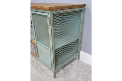 Industrial Large TV Cabinet - Green