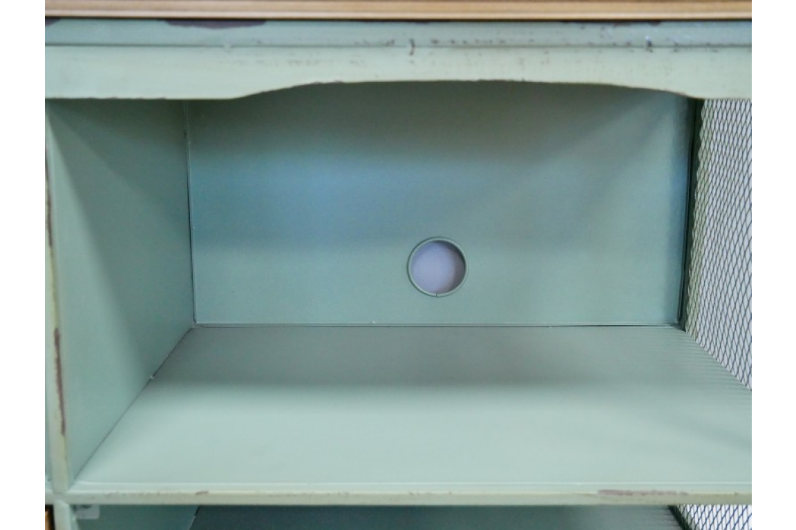 Industrial Small TV Cabinet - Green