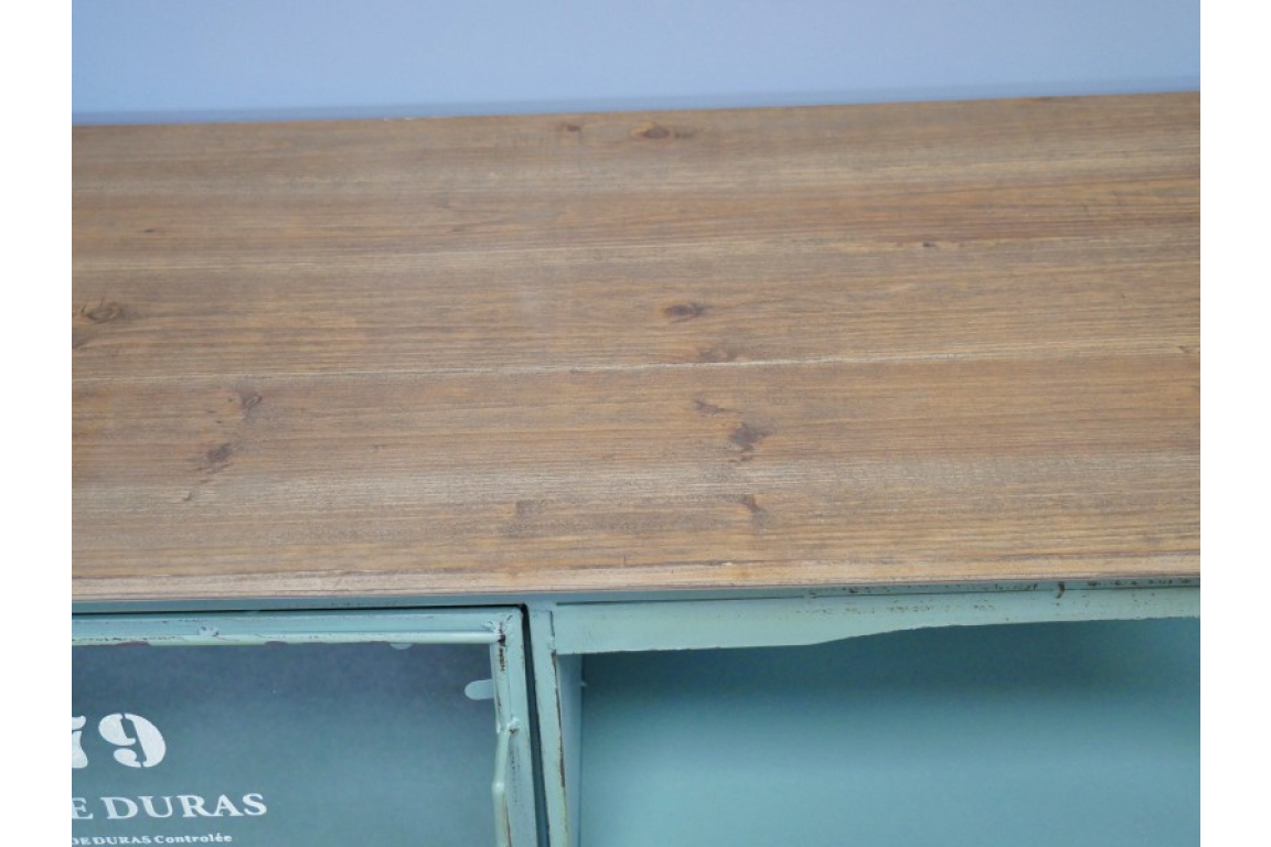 Industrial Small TV Cabinet - Green