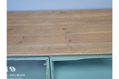 Industrial Small TV Cabinet - Green