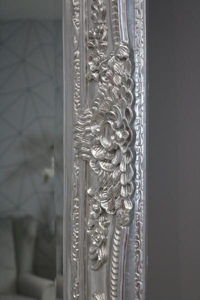 Medium Ornate Mirror - Silver