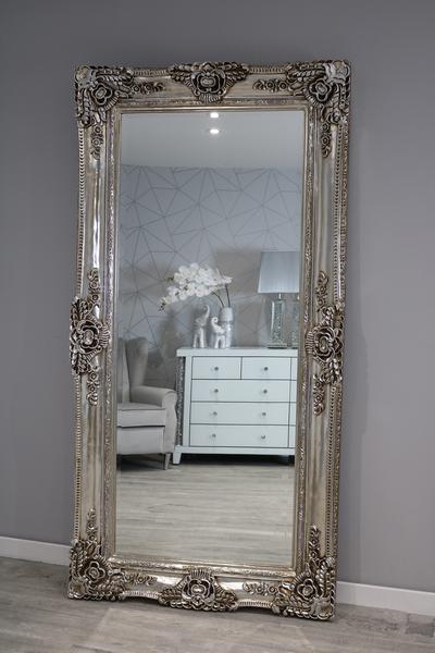 Large Ornate Mirror - Champagne