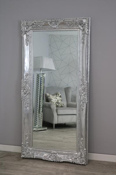 Small Ornate Mirror - Silver