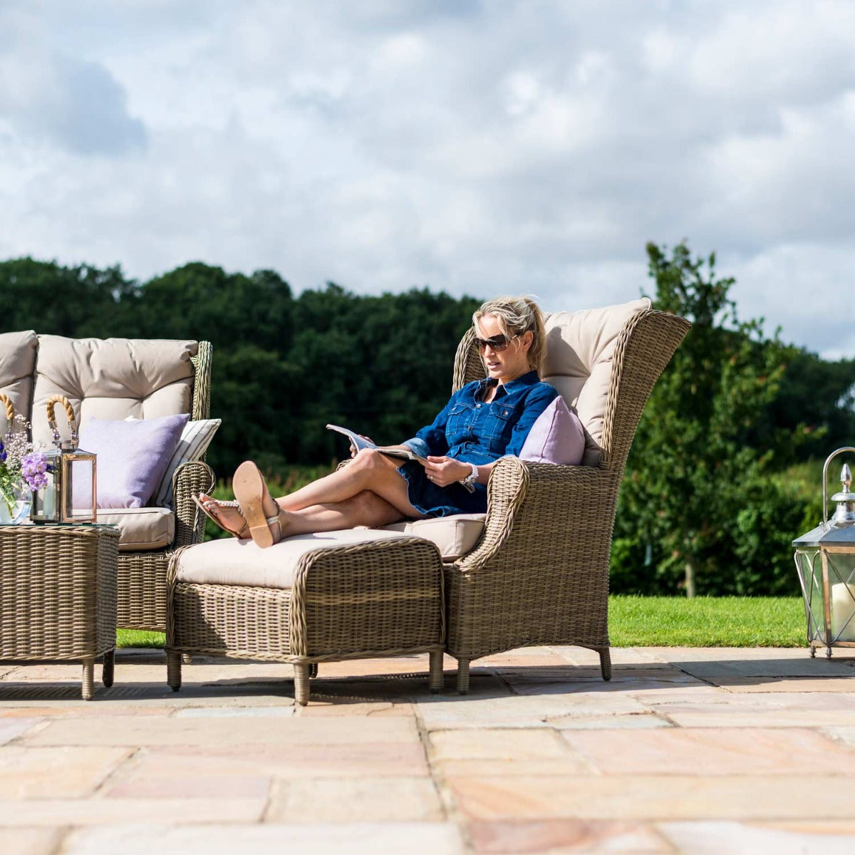 Winchester High Back Sofa Set