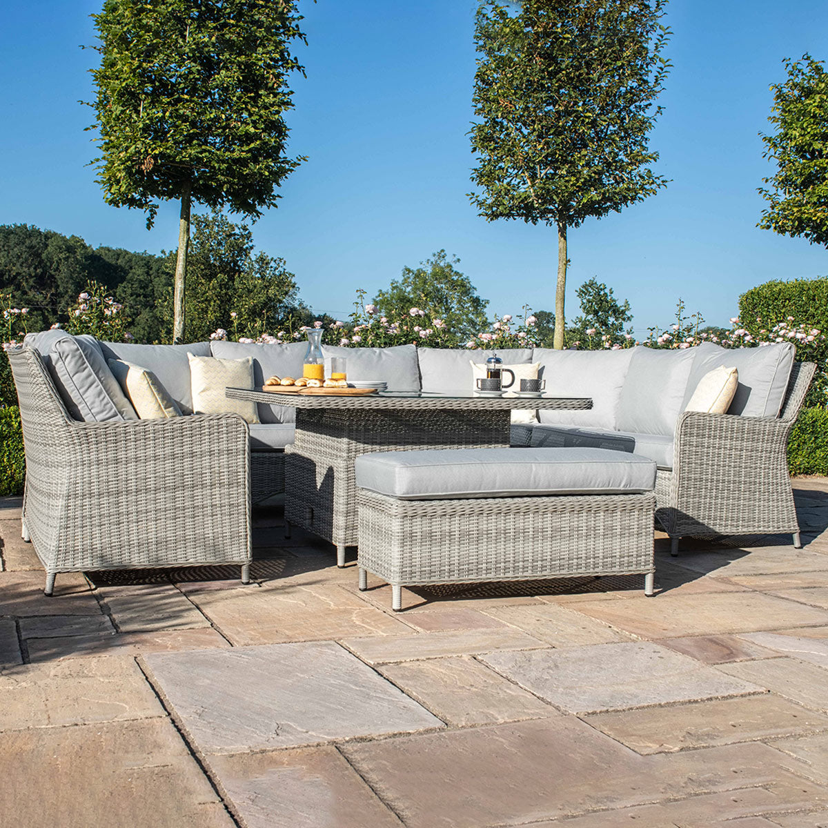 Oxford Royal U-Shaped Dining Set with Rising Table