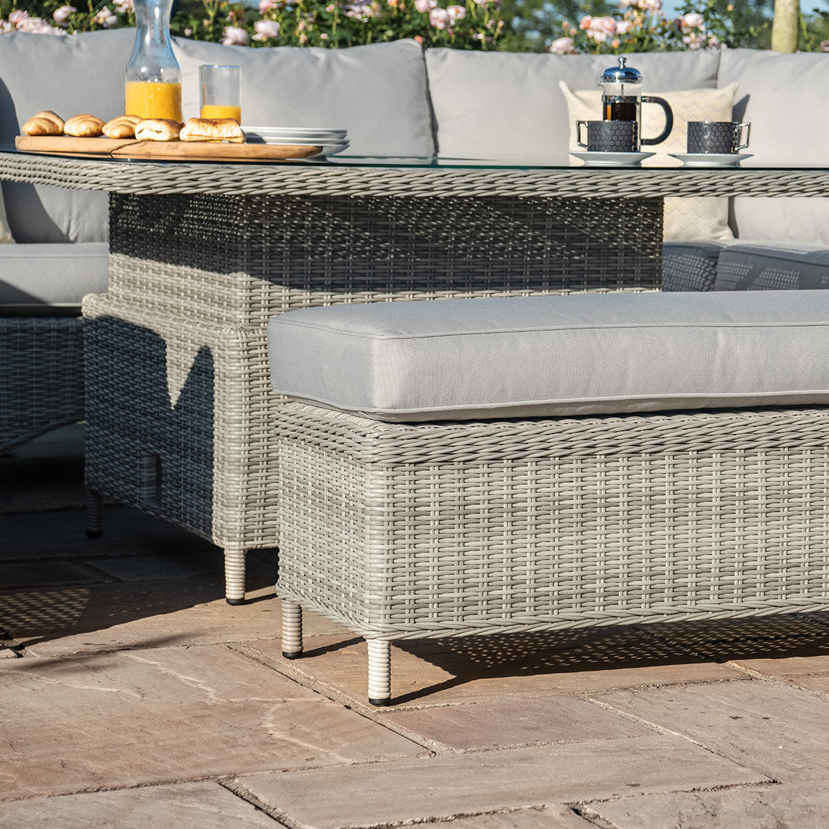 Oxford Royal U-Shaped Dining Set with Rising Table