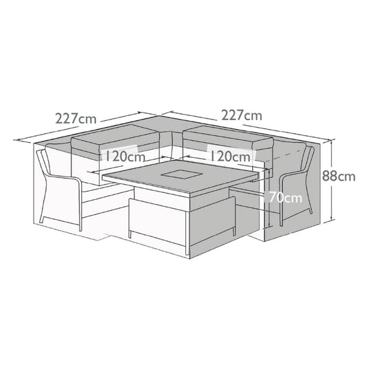 Royal Corner Dining Set Outdoor Cover