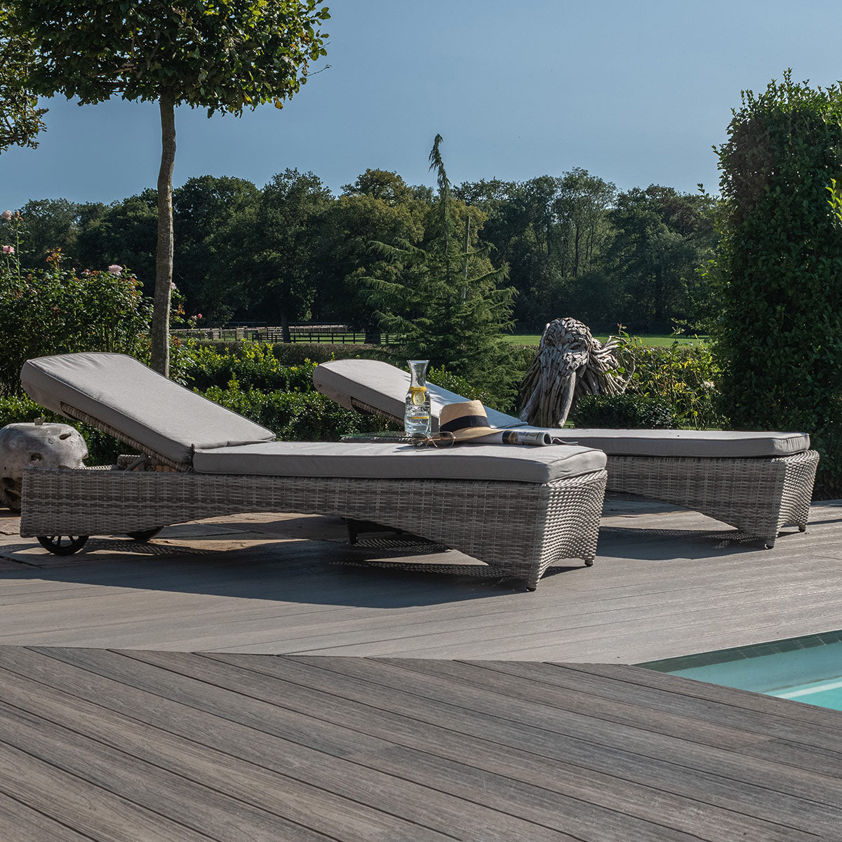 Oxford 3 Piece Sunlounger Set