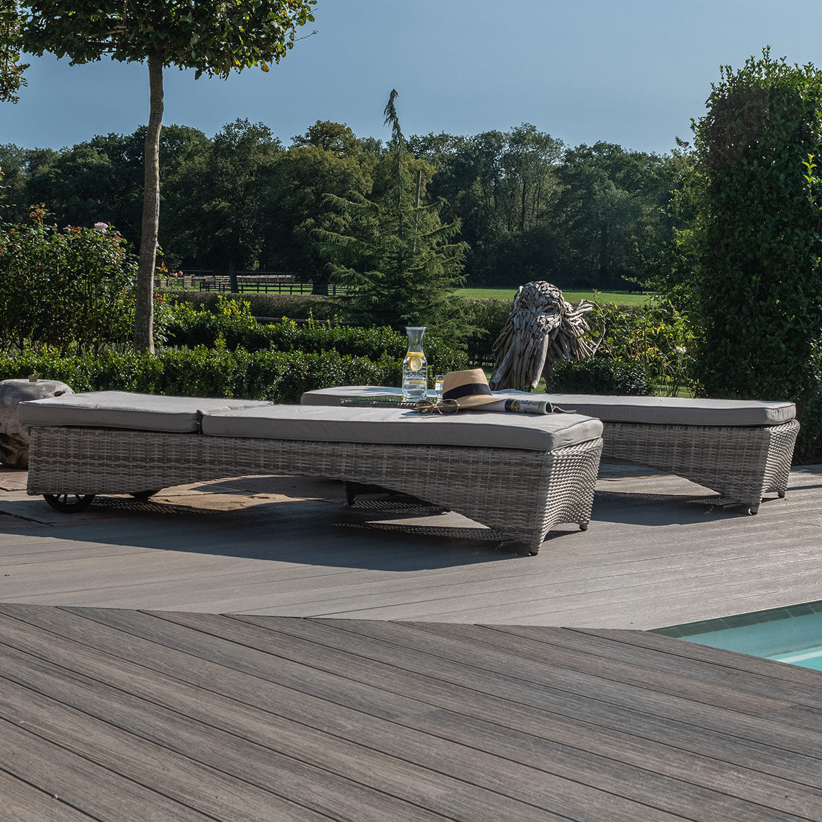 Oxford 3 Piece Sunlounger Set