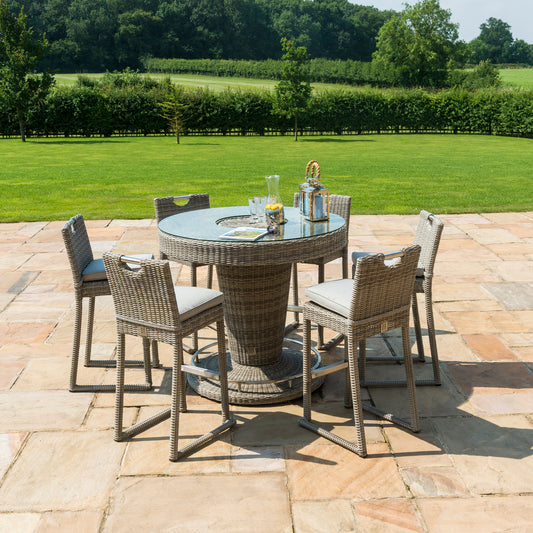 Oxford 6 Seat Round Bar Set with Ice Bucket