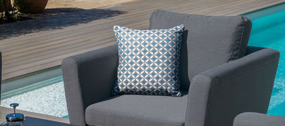 Outdoor fabric Pulse 3 Seat Sofa Set with Rising Table - Flanelle