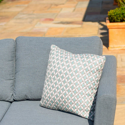 Outdoor Fabric Pulse Rectangular Corner Dining Set with Rising Table - Flanelle