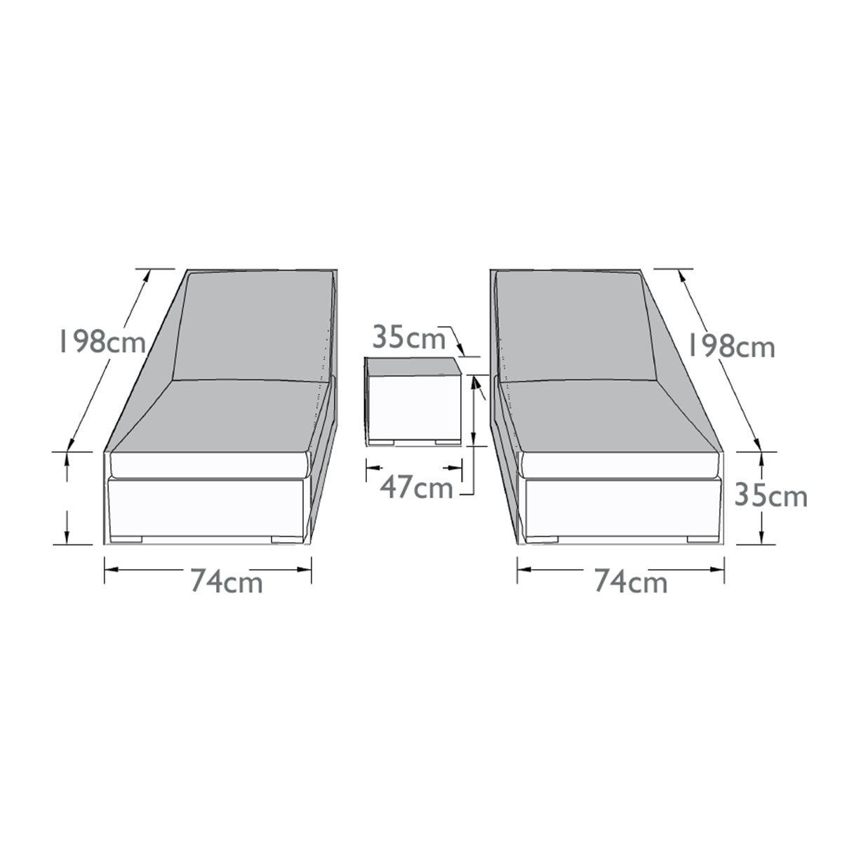Sun Lounger Set Outdoor Cover