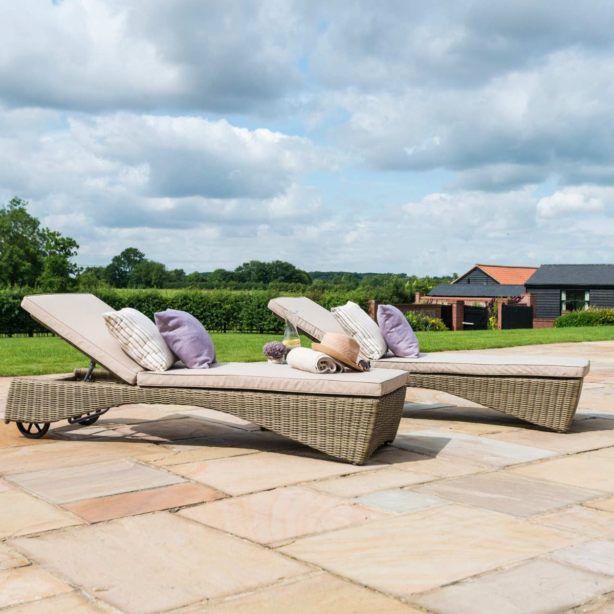 Winchester Rattan Sun Lounger Set