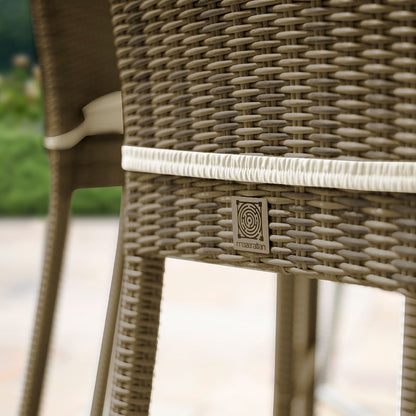 Winchester 6 Seat Round Rattan Bar Set
