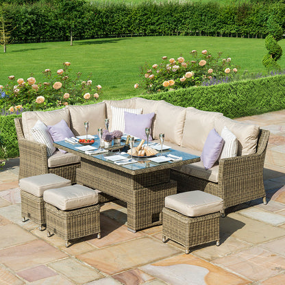 Winchester Corner Dining Set with Rising Table & Ice Bucket