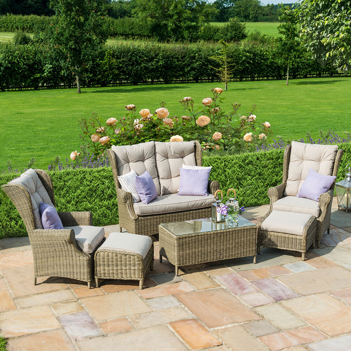 Winchester High Back Sofa Set