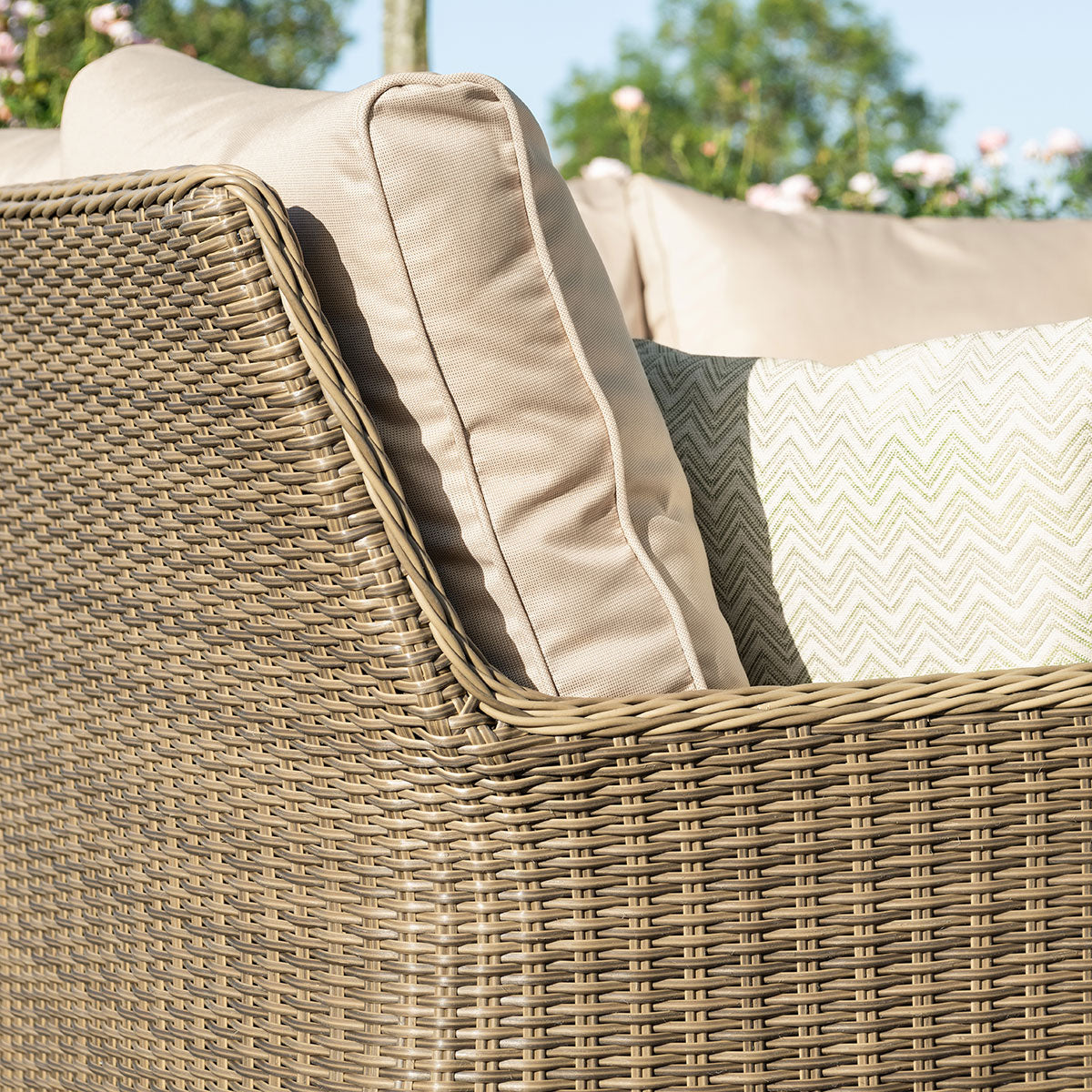 Winchester Rattan Royal Corner Dining Set with Rising Table & Ice Bucket