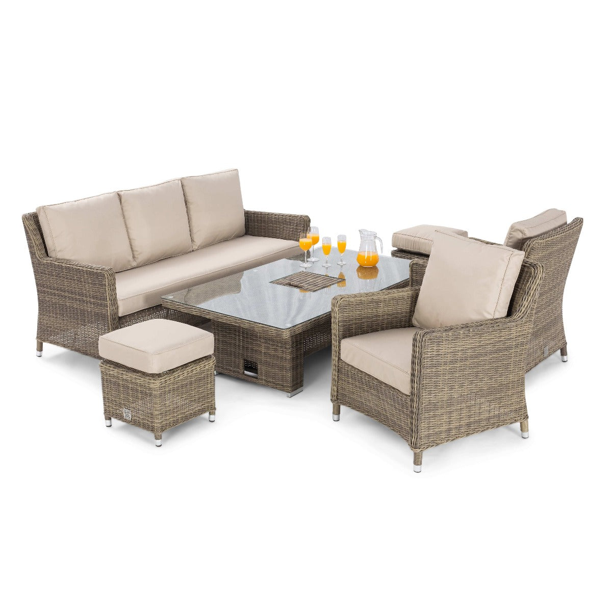 Winchester Sofa Dining Set with Rising Table & Ice Bucket