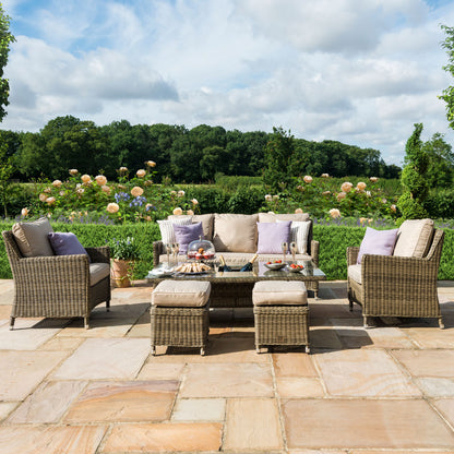 Winchester Sofa Dining Set with Rising Table & Ice Bucket