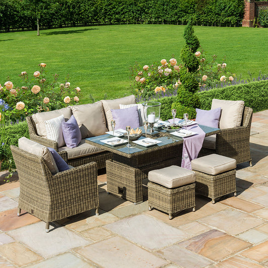 Winchester Sofa Dining Set with Rising Table & Ice Bucket