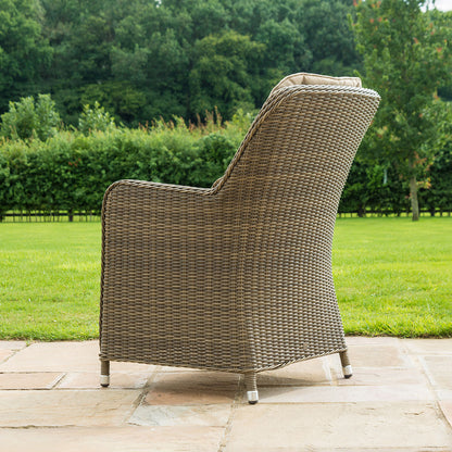 Winchester 6 Seat Oval Rattan Dining Set with Venice Chairs, Ice Bucket & Lazy Susan