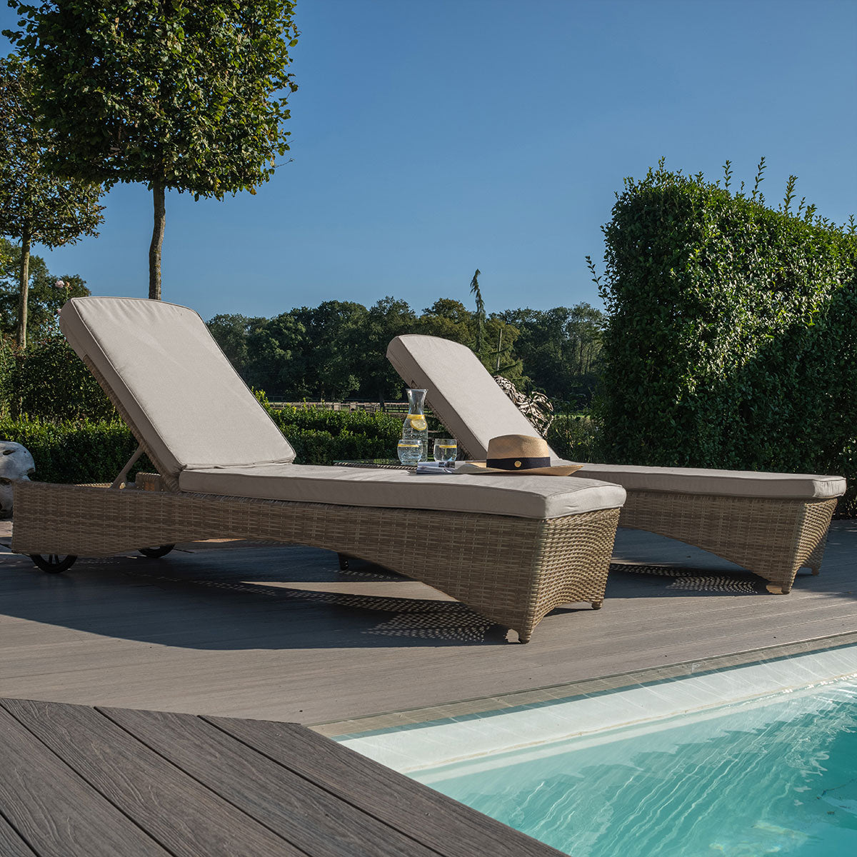 Winchester Rattan Sun Lounger Set